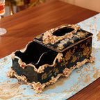 European-style Fruit Plate Three-piece Coffee Table Decoration Ashtray Tissue Box Set Pi-Mart