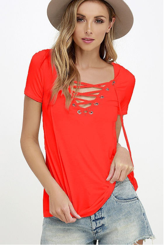V-Neck Women's T-Shirt Pi-Mart