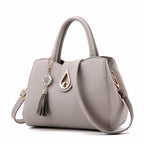 SMOOZA Famous Designer Brand Luxury Women Handbag Tassel Women Bag Top-Handle Bags Fashion Women Messenger Shoulder Bags Pi-Mart