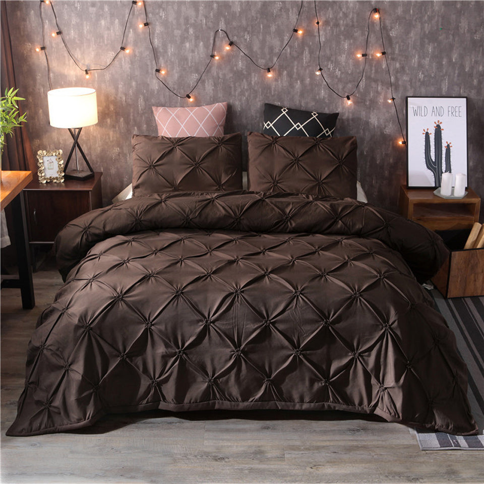 Craft Home Textiles Plain Color Solid Color Duvet Cover Bedding Pi-Mart