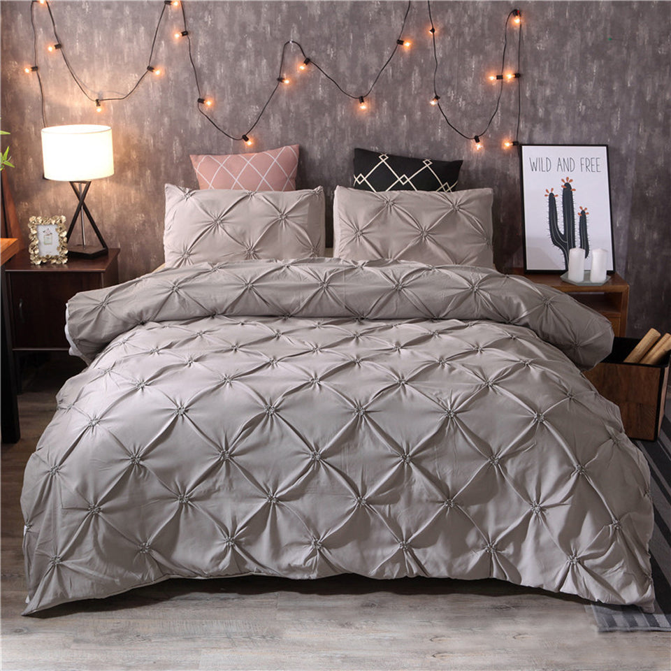 Craft Home Textiles Plain Color Solid Color Duvet Cover Bedding Pi-Mart