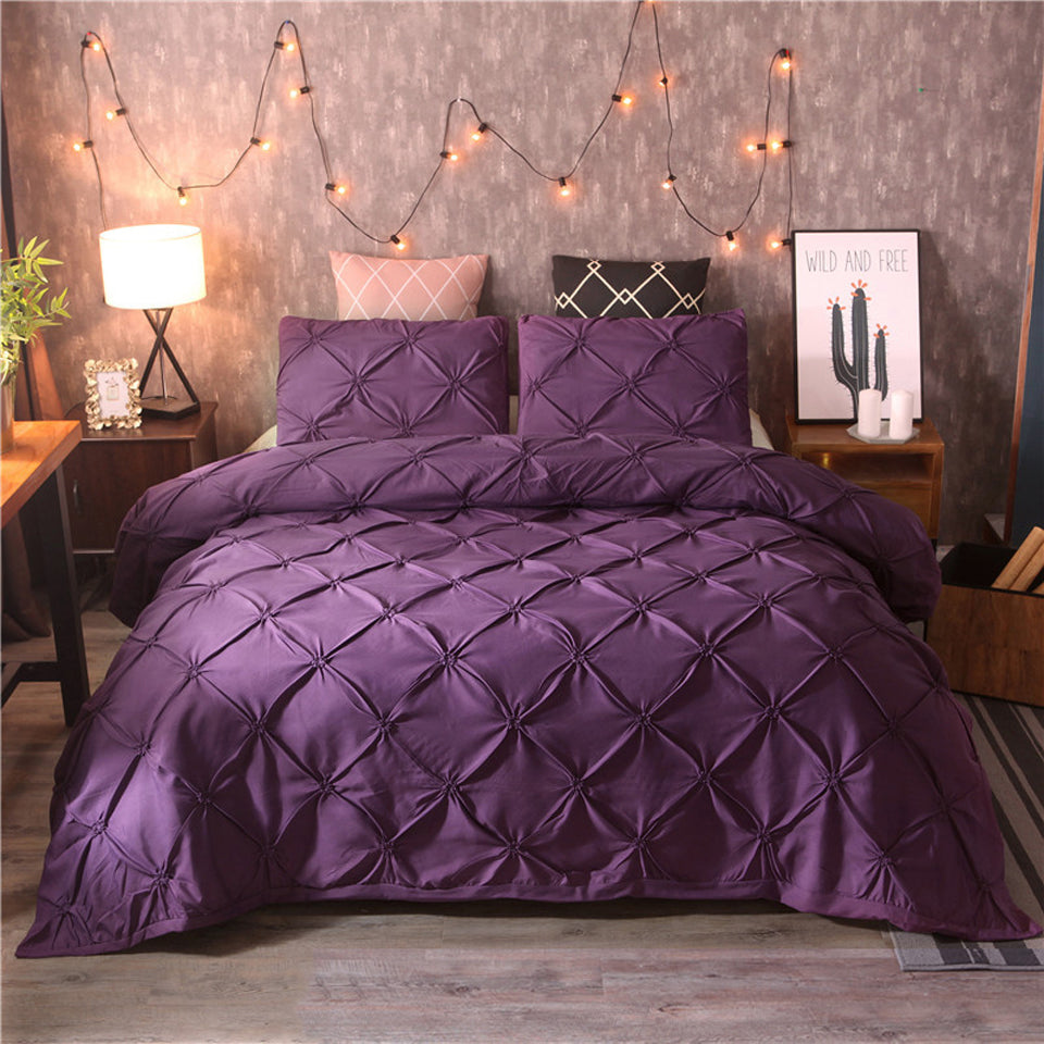 Craft Home Textiles Plain Color Solid Color Duvet Cover Bedding Pi-Mart