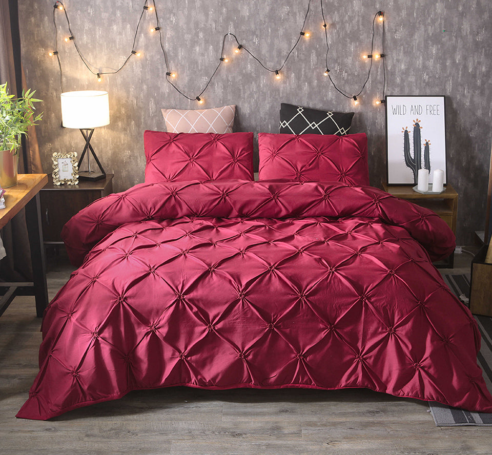 Craft Home Textiles Plain Color Solid Color Duvet Cover Bedding Pi-Mart