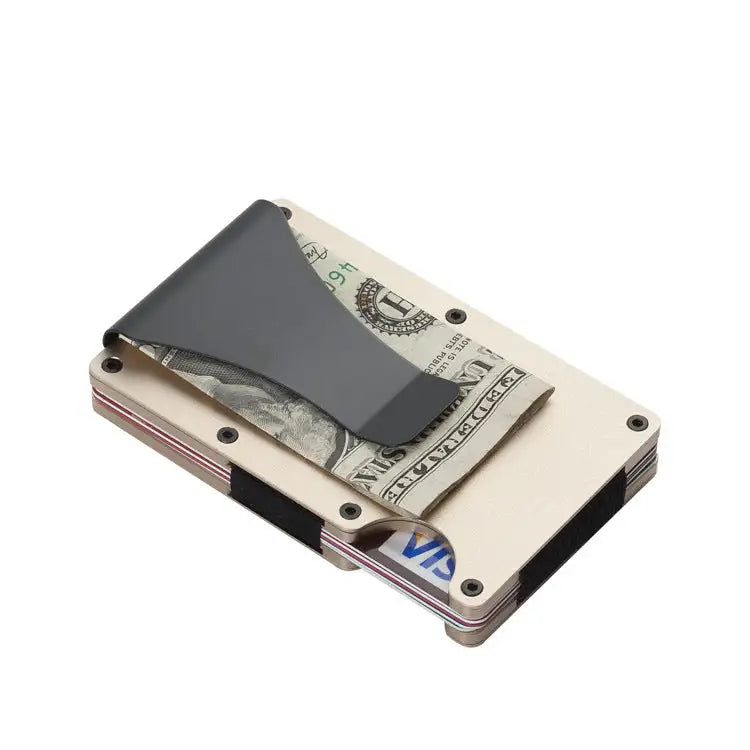 Durable Carbon Fiber Wallet for Men and Women, Aluminum Alloy Card Holder & Money Clip - SJB-DIAMOND ELITES