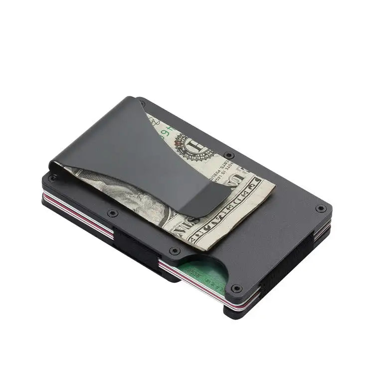 Durable Carbon Fiber Wallet for Men and Women, Aluminum Alloy Card Holder & Money Clip - SJB-DIAMOND ELITES