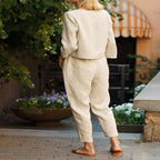 Solid Color One-shoulder Casual Lace-up Women's Suit Pi-Mart
