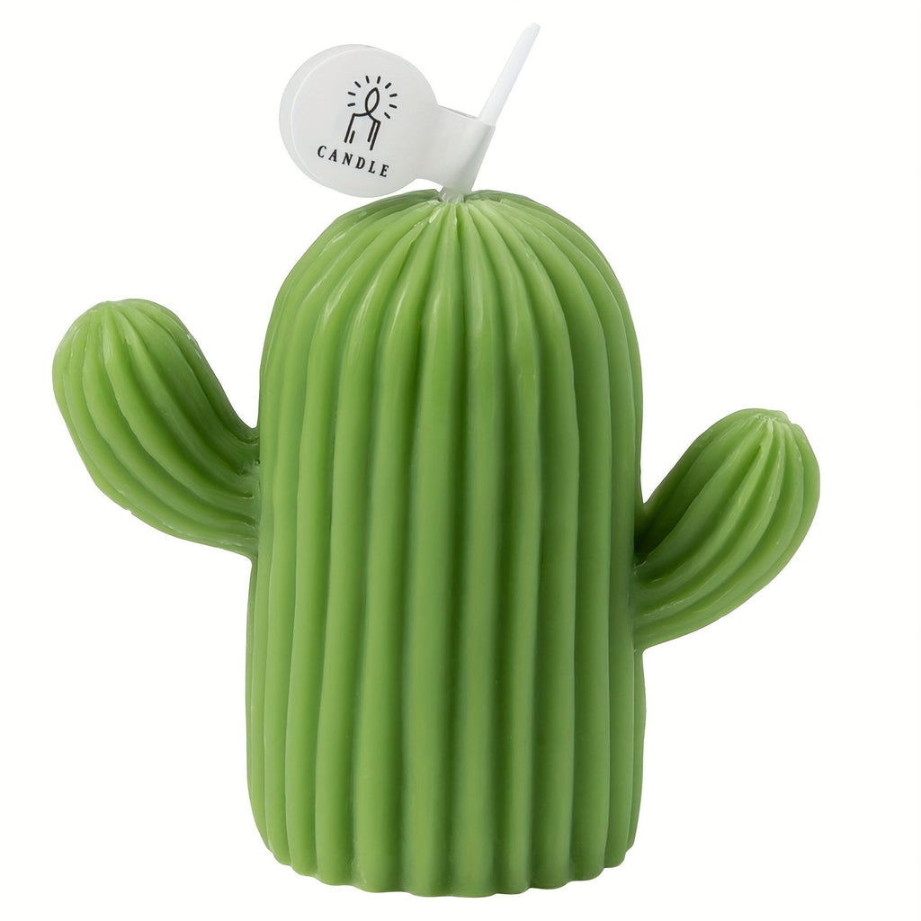 Rejuuv Cactus Shaped Scented Candle, Scented Candle For Wedding Holiday Decor, Handmade Soy Wax Aesthetic Candles For Women With Sage And Sea Salt Fragrance