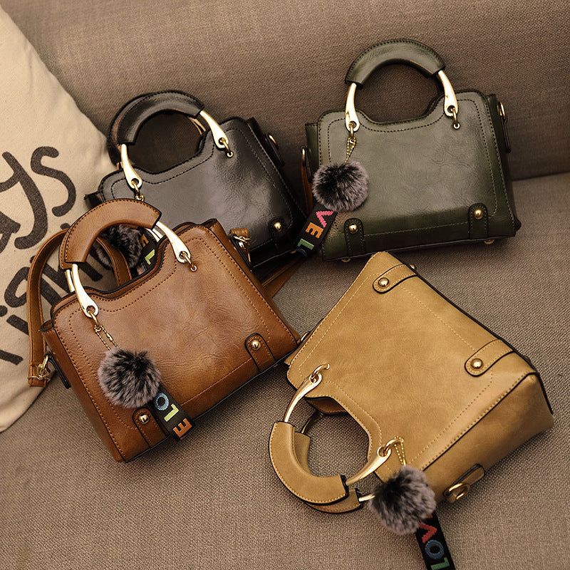 Women Vintage PU Handbag Polyester Handbag Pi-Mart