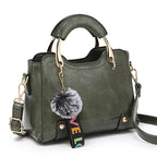 Women Vintage PU Handbag Polyester Handbag Pi-Mart