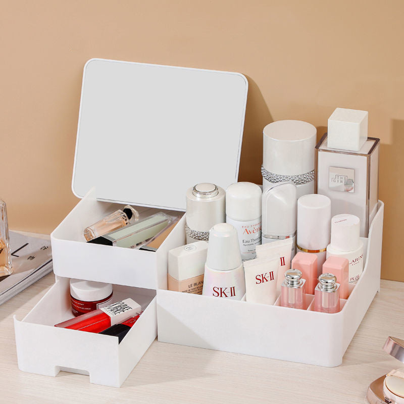Dressing Table Organizes Mask Lipstick Makeup Brush Drawer Rack Pi-Mart