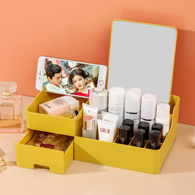 Dressing Table Organizes Mask Lipstick Makeup Brush Drawer Rack Pi-Mart