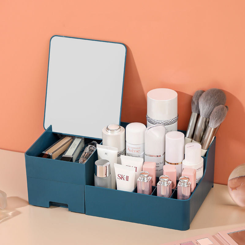 Dressing Table Organizes Mask Lipstick Makeup Brush Drawer Rack Pi-Mart