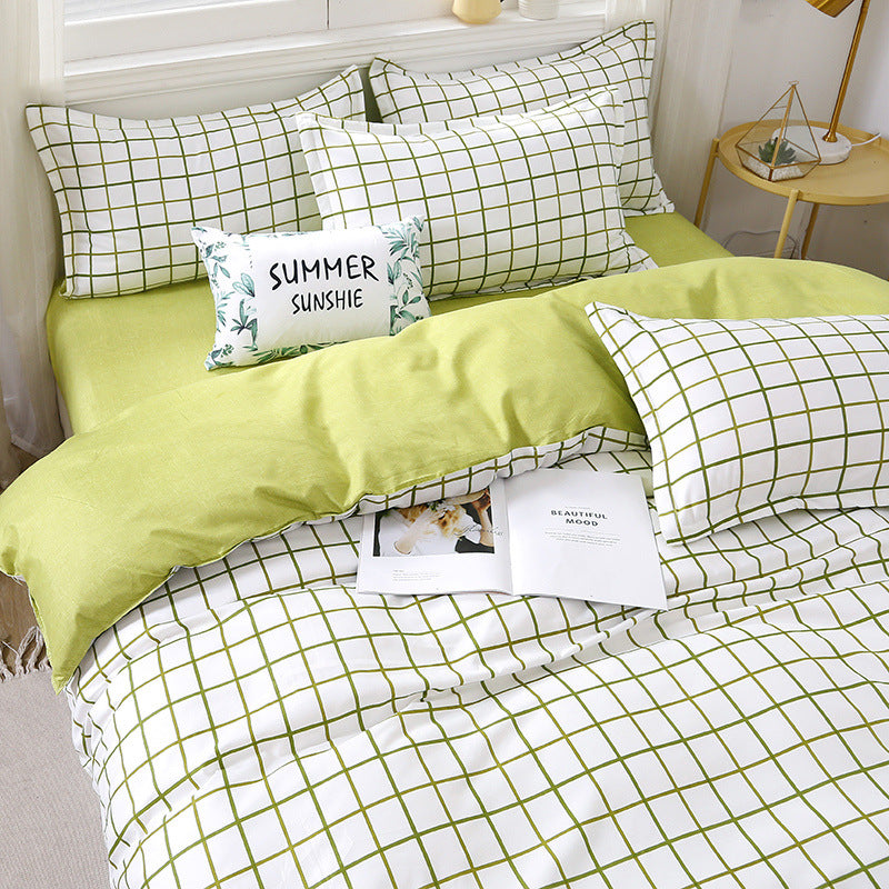 Gift Aloe Cotton Sheet Duvet Cover Sheet Four Piece Set Pi-Mart