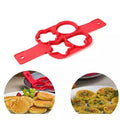Silicone Non Stick Fantastic Egg Pancake Maker Ring Kitchen Baking Omelet Molds Flip Cooker Egg Ring Mold Pi-Mart