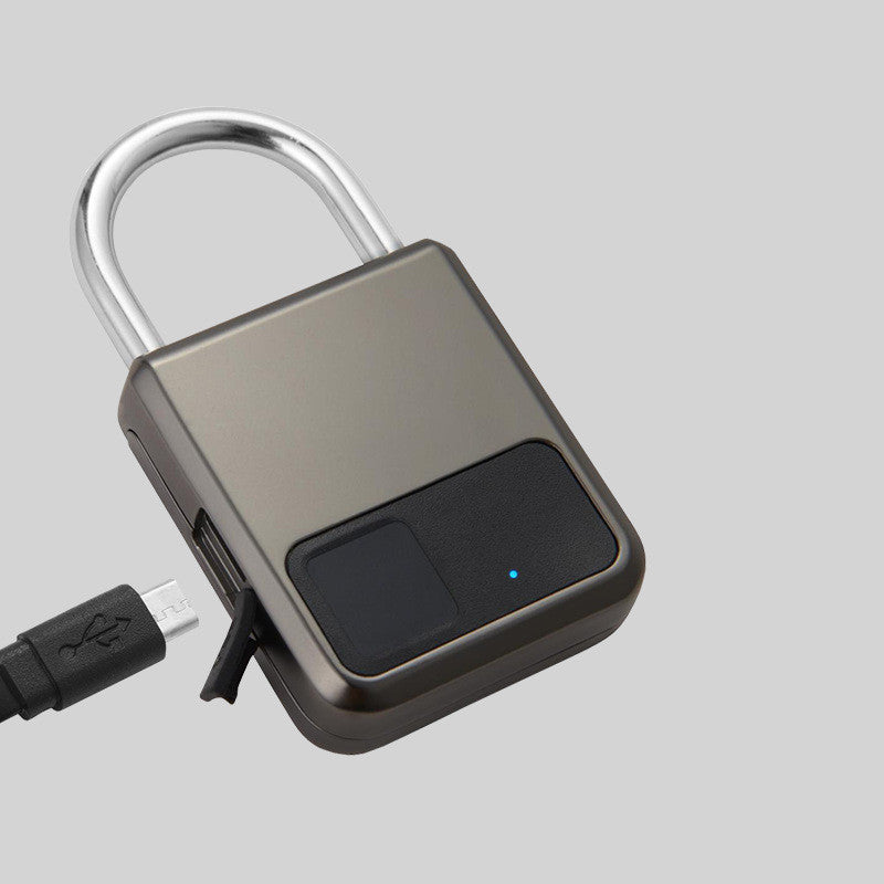 Smart Fingerprint Padlock Waterproof Anti-theft Locker Luggage Padlock Pi-Mart