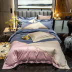Contrasting Color Stitching Duvet Cover Cotton Double Bed Supplies Pi-Mart