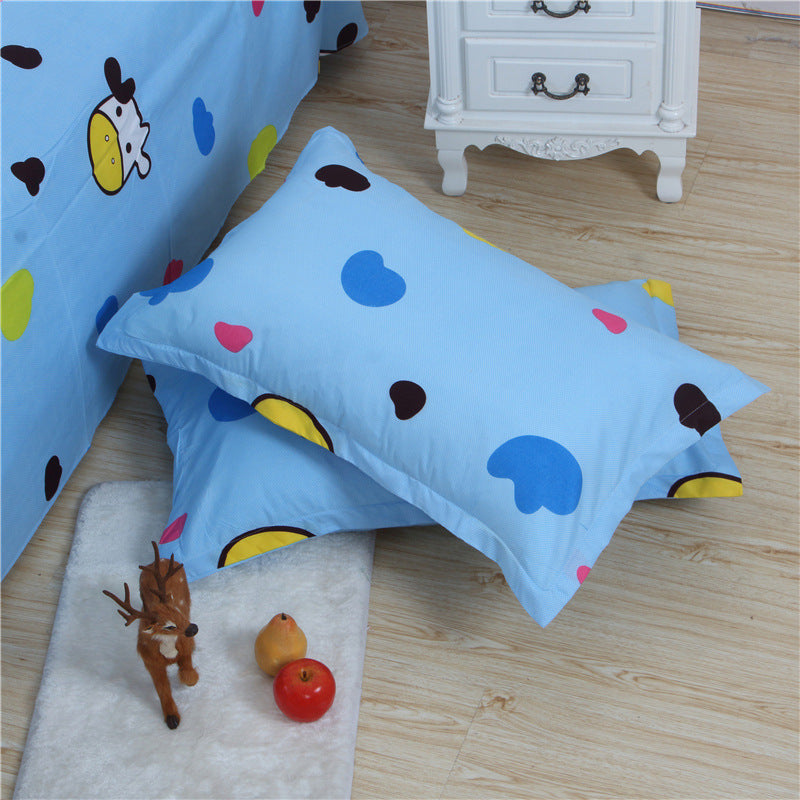 Brushed Printed Cartoon Single With Duvet Cover Bedding Pi-Mart