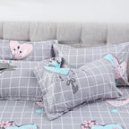 Brushed Printed Cartoon Single With Duvet Cover Bedding Pi-Mart