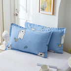 Brushed Printed Cartoon Single With Duvet Cover Bedding Pi-Mart