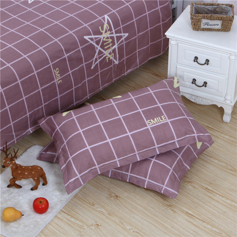 Brushed Printed Cartoon Single With Duvet Cover Bedding Pi-Mart