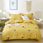 Brushed Four-piece Bed Sheet Duvet Cover Student Pi-Mart