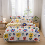 Brushed Four-piece Bed Sheet Duvet Cover Student Pi-Mart