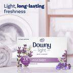 Downy Light Mega Dryer Sheets, White Lavender, 80 Count