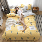 Thickened Cotton Washable Four-piece Cotton Duvet Cover Pi-Mart