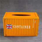 Container Style Wrought Iron Tissue Box Retro Pumping Box