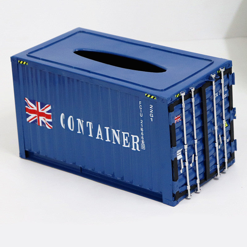 Container Style Wrought Iron Tissue Box Retro Pumping Box