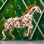 Bionic Horse Mechanical Trojan Horse Wooden Mechanical Transmission Model Lootquake LLC