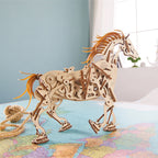Bionic Horse Mechanical Trojan Horse Wooden Mechanical Transmission Model Lootquake LLC