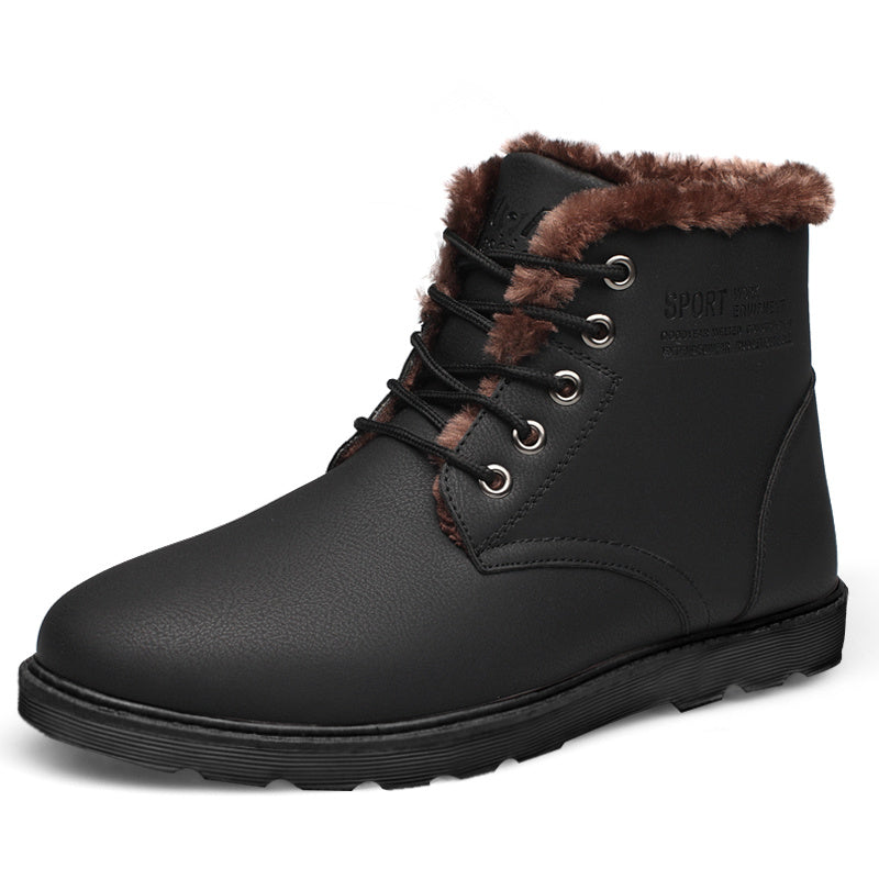 Men's Shoes Winter Plus Velvet Cotton Shoes Men's Daily Casual Shoes Pi-Mart