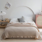 Japan Waffle Plaid Blankets for Bed Sofa Throws Cotton Yarn Towel Blanket for Kids Adult Summer Air Conditioning Quilt Bedspread Pi-Mart