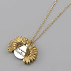 You Are My Sunshine Sunflower Necklace Women Men Pi-Mart