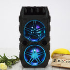 Wireless Bluetooth Speaker Dual Speakers Outdoor Portable Loud Speaker Pi-Mart