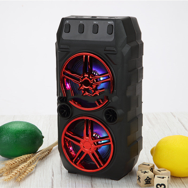 Wireless Bluetooth Speaker Dual Speakers Outdoor Portable Loud Speaker Pi-Mart