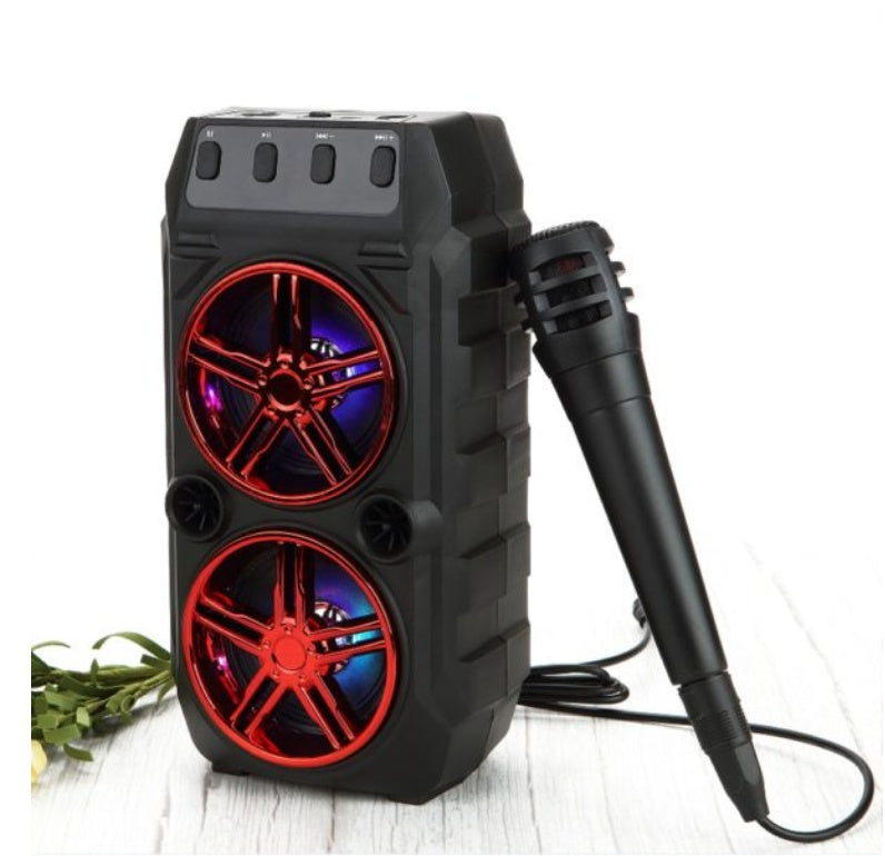 Wireless Bluetooth Speaker Dual Speakers Outdoor Portable Loud Speaker Pi-Mart