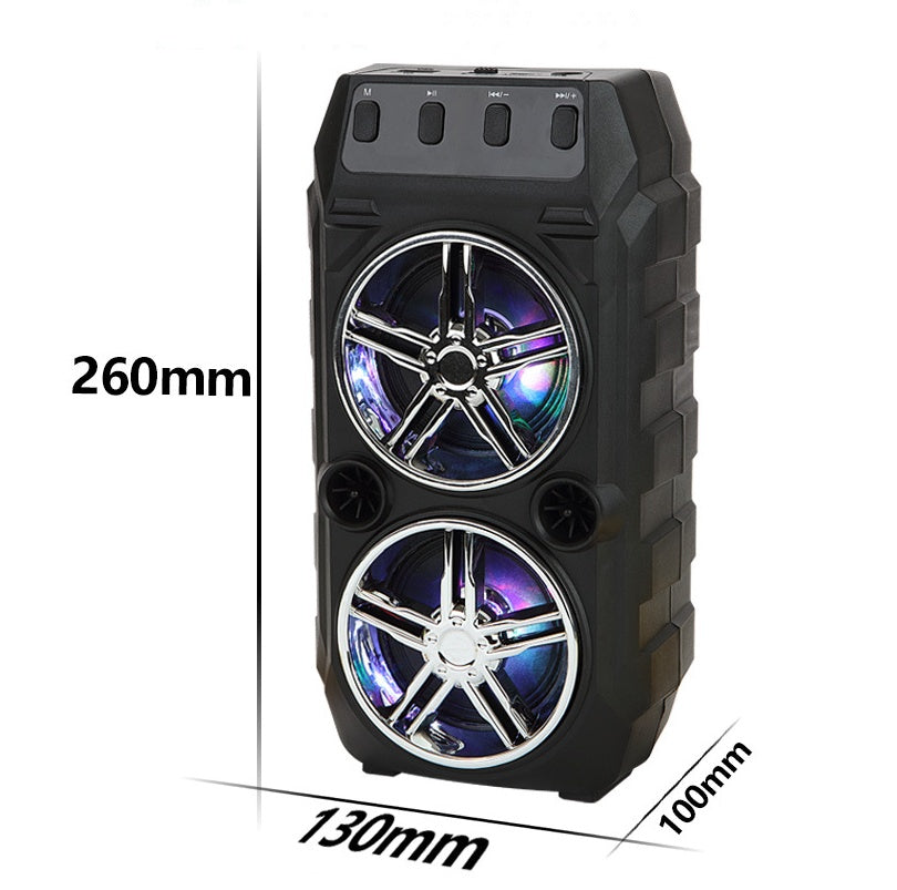 Wireless Bluetooth Speaker Dual Speakers Outdoor Portable Loud Speaker Pi-Mart