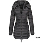 Mid-length Slim-fit Quilted Jacket