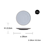 Household Dinner Plate, Flat Plate, Bowl And Plate Set Pi-Mart