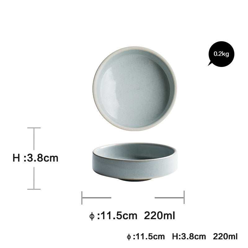 Household Dinner Plate, Flat Plate, Bowl And Plate Set Pi-Mart