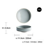Household Dinner Plate, Flat Plate, Bowl And Plate Set Pi-Mart