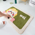 Floor Mat, Bathroom, Bedroom, Non-slip Absorbent Foot Mat Pi-Mart