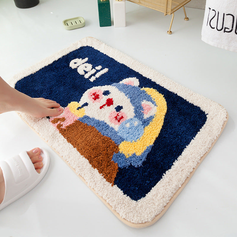 Floor Mat, Bathroom, Bedroom, Non-slip Absorbent Foot Mat Pi-Mart