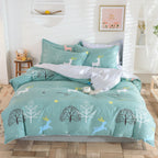 Student Dormitory Three-Piece Duvet Cover, Bed Linen And Bedding Pi-Mart