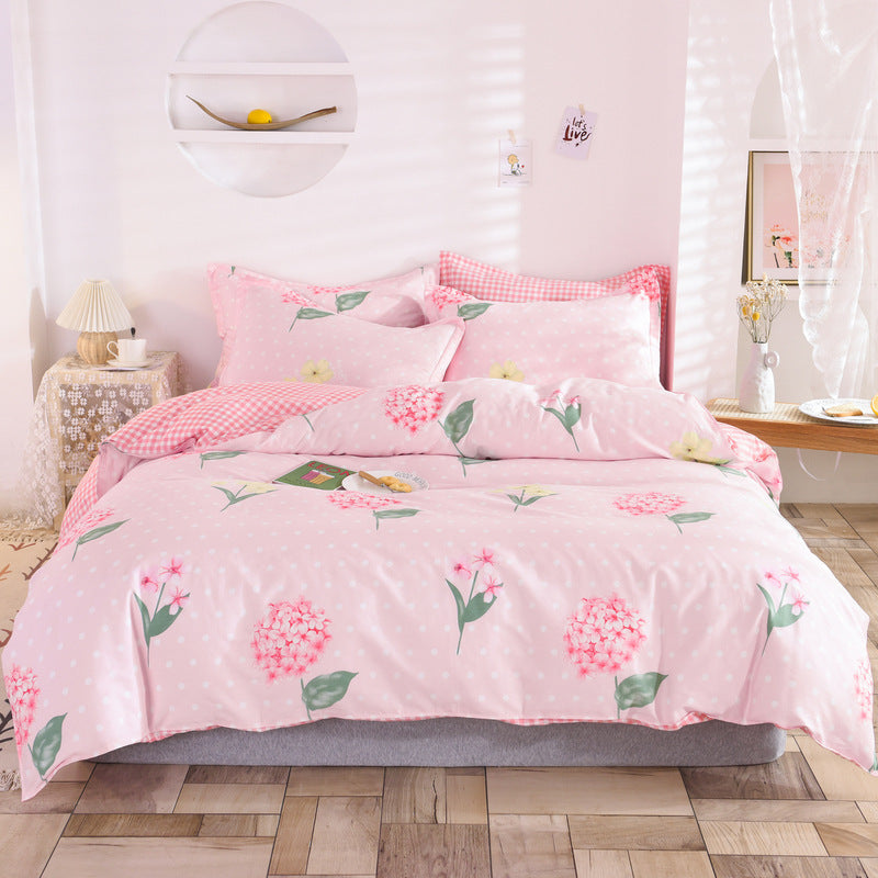 Student Dormitory Three-Piece Duvet Cover, Bed Linen And Bedding Pi-Mart