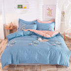 Student Dormitory Three-Piece Duvet Cover, Bed Linen And Bedding Pi-Mart
