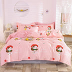 Student Dormitory Three-Piece Duvet Cover, Bed Linen And Bedding Pi-Mart