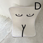 Cute Padded Floor Mat Door Mat Carpet Bathroom Absorbent Non-slip Foot Mat Pi-Mart